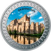 Spain 1-1/2 Euro (Castle of Gravensteen) GRAVENSTEEN ESPAÑA 2023 coin obverse Spain 1-1/2 Euro (Castle of Gravensteen) GRAVENSTEEN ESPAÑA 2023 coin obverse