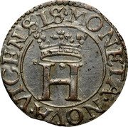France 1 Bugne (Henry of Bourbon-Verneuil) MONETA. NOVA. VICENSIS. coin reverse