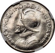 USA 1 Cent (Sturck on Panama 1/10 Balboa) VN DECIMO DE BALBOA coin reverse USA 1 Cent (Sturck on Panama 1/10 Balboa) VN DECIMO DE BALBOA coin reverse