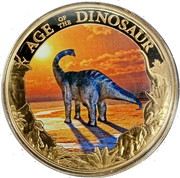 Cook Islands 1 Dollar (Age of the Dinosaur. Argentinosaurus) AGE OF THE DINOSAUR ARGENTINOSAURUS coin reverse