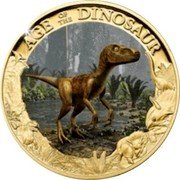 Cook Islands 1 Dollar (Age of the Dinosaur. Velociraptor) AGE OF THE DINOSAUR. VELOCIRAPTOR coin reverse