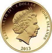 Cook Islands 1 Dollar (Coronation of Elizabeth II. Elizaveth in Uniform) 1 DOLLAR 2013 COOK ISLANDS ELIZABETH II coin obverse Cook Islands 1 Dollar (Coronation of Elizabeth II. Elizaveth in Uniform) 1 DOLLAR 2013 COOK ISLANDS ELIZABETH II coin obverse