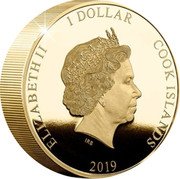 Cook Islands 1 Dollar (Duke of Wellington 250th Anniversary - Piedfort) IRB ELIZABETH II 1 DOLLAR COOK ISLANDS 2019 coin obverse Cook Islands 1 Dollar (Duke of Wellington 250th Anniversary - Piedfort) IRB ELIZABETH II 1 DOLLAR COOK ISLANDS 2019 coin obverse