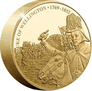 Cook Islands 1 Dollar (Duke of Wellington 250th Anniversary - Piedfort) DUKE OF WELLINGTON 1769-1852 coin reverse Cook Islands 1 Dollar (Duke of Wellington 250th Anniversary - Piedfort) DUKE OF WELLINGTON 1769-1852 coin reverse