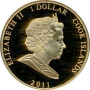 Cook Islands 1 Dollar (Engagement of Prince William and Catherine Middleton) 1 DOLLAR 2011 COOK ISLANDS ELIZABETH II coin obverse Cook Islands 1 Dollar (Engagement of Prince William and Catherine Middleton) 1 DOLLAR 2011 COOK ISLANDS ELIZABETH II coin obverse