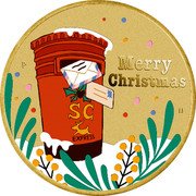 Tuvalu 1 Dollar (Merry Christmas) P MERRY CHRISTMAS IJ SC EXPRESS coin reverse