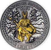 Cook Islands 1 Dollar Norse gods - Odin 2021 In Sets only NORSE GODS ODIN coin reverse