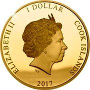 Cook Islands 1 Dollar Princess Diana 20th Anniversary 2017 Proof IRB ELIZABETH II 1 DOLLAR COOK ISLANDS IRB 2017 coin obverse Cook Islands 1 Dollar Princess Diana 20th Anniversary 2017 Proof IRB ELIZABETH II 1 DOLLAR COOK ISLANDS IRB 2017 coin obverse