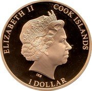 Cook Islands 1 Dollar (Religion) ELIZABETH II COOK ISLANDS IRB 1 DOLLAR IRB coin obverse