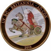Cook Islands 1 Dollar (Roman Britain. Boudicca's Uprising) 2010 BOUDICCA'S UPRISING LV BC BRITANNIA AD CDX coin reverse
