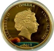 Cook Islands 1 Dollar (Sir Winston Churchill) 1 DOLLAR 2019 COOK ISLANDS ELIZABETH II IRB coin obverse Cook Islands 1 Dollar (Sir Winston Churchill) 1 DOLLAR 2019 COOK ISLANDS ELIZABETH II IRB coin obverse