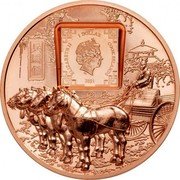 Cook Islands 1 Dollar (Terracotta Warriors) 1 DOLLAR 2021 COOK ISLANDS ELIZABETH II IRB 兵馬俑 coin obverse Cook Islands 1 Dollar (Terracotta Warriors) 1 DOLLAR 2021 COOK ISLANDS ELIZABETH II IRB 兵馬俑 coin obverse