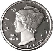 Cook Islands One Dime 100th Anniversary of U.S. Mercury Dime 2016 Proof COPY A TRIBUTE TO THE UNITED STATES IRB ONE DIME COOK ISLANDS coin obverse Cook Islands One Dime 100th Anniversary of U.S. Mercury Dime 2016 Proof COPY A TRIBUTE TO THE UNITED STATES IRB ONE DIME COOK ISLANDS coin obverse