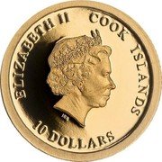 Cook Islands 10 Dollars (35th Anniversary of Gold Panda Coinage) IRB ELIZABETH II COOK ISLANDS 10 DOLLARS coin obverse Cook Islands 10 Dollars (35th Anniversary of Gold Panda Coinage) IRB ELIZABETH II COOK ISLANDS 10 DOLLARS coin obverse