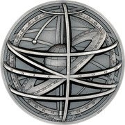 Cook Islands 10 Dollars (Charles III Armillary sphere) ARMILLARY SOUTH NORTH 2024 coin reverse