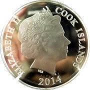 Cook Islands 10 Dollars The Greatest Inventions Series. The Wheel 2014 IRB ELIZABETH II COOK ISLANDS 2014 coin obverse