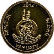Vanuatu 10 Vatu (Cologne Cathedral) 2014 RIPABLIK BLONG VANUATU LONG GOD YUMI STANAP coin obverse Vanuatu 10 Vatu (Cologne Cathedral) 2014 RIPABLIK BLONG VANUATU LONG GOD YUMI STANAP coin obverse