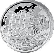 Cook Islands 100 Dollars German five-masted windjammer Preussen - 1902 2008 Proof CARL HEINRICH LAEISZ coin reverse Cook Islands 100 Dollars German five-masted windjammer Preussen - 1902 2008 Proof CARL HEINRICH LAEISZ coin reverse