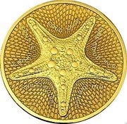 Cook Islands 100 Dollars Gold Star 2021 GOLD STAR FINE GOLD .9999 ONE OUNCE 100 DOLLARS COOK ISLANDS coin reverse