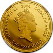 Cook Islands 100 Dollars (Hello Kitty) $100 HELLO KITTY © 75 04 SANRIO CO LTD coin obverse Cook Islands 100 Dollars (Hello Kitty) $100 HELLO KITTY © 75 04 SANRIO CO LTD coin obverse