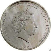 Cook Islands 100 Dollars (Japanese Emperor's Coronation) IRB ELIZABETH II 100 DOLLARS COOK ISLANDS 2019 coin obverse