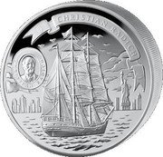 Cook Islands 100 Dollars Norwegian three-masted ship.Christian Radich.1937 2008 Proof CHRISTIAN RADICH CHRISTIAN RADICH coin reverse Cook Islands 100 Dollars Norwegian three-masted ship.Christian Radich.1937 2008 Proof CHRISTIAN RADICH CHRISTIAN RADICH coin reverse