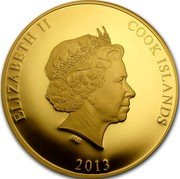 Cook Islands 1000 Dollars (Zeppelin) IRB ELIZABETH II COOK ISLANDS 2013 coin obverse Cook Islands 1000 Dollars (Zeppelin) IRB ELIZABETH II COOK ISLANDS 2013 coin obverse