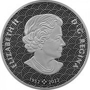Canada 15 Dollars Lunar Year of the Dragon 2024  Proof ELIZABETH II D G REGINA 1952 2022 SB coin obverse Canada 15 Dollars Lunar Year of the Dragon 2024  Proof ELIZABETH II D G REGINA 1952 2022 SB coin obverse