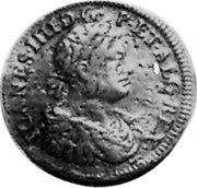Portugal 2 Cruzados (Joao IV. Pattern) KM# Pn1 IOANNES IIII D G P ET ALG REX coin obverse Portugal 2 Cruzados (Joao IV. Pattern) KM# Pn1 IOANNES IIII D G P ET ALG REX coin obverse