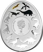 Samoa 2 Dollars Dsungaripterus Weii 2022 ELIZABETH II SAMOA 2 DOLLARS coin obverse Samoa 2 Dollars Dsungaripterus Weii 2022 ELIZABETH II SAMOA 2 DOLLARS coin obverse