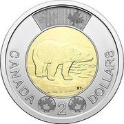 Canada 2 Dollars (Polar Bear) 2 DOLLARS BT CANADA coin reverse Canada 2 Dollars (Polar Bear) 2 DOLLARS BT CANADA coin reverse