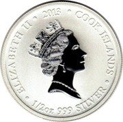 Cook Islands 2 Dollars Space ship China SenZhou VI 2013 IRB ELIZABETH II 2013 COOK ISLANDS 1/2OZ 999 SILVER coin obverse Cook Islands 2 Dollars Space ship China SenZhou VI 2013 IRB ELIZABETH II 2013 COOK ISLANDS 1/2OZ 999 SILVER coin obverse