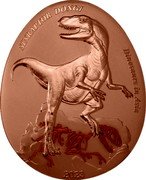 Samoa 20 Cents Sinraptor Dongi 2023 SINRAPTOR DONGI DINOSAURS IN ASIA 2023 coin reverse