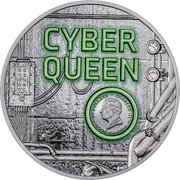Cook Islands 20 Dollars (Charles III Rebirth) CYBER QUEEN 20 DOLLARS CHARLES III DT COOK ISLANDS coin obverse Cook Islands 20 Dollars (Charles III Rebirth) CYBER QUEEN 20 DOLLARS CHARLES III DT COOK ISLANDS coin obverse