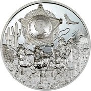 Cook Islands 20 Dollars (Charles III Wild West) NO 10 SALOON WILD WEST 45 CAL. DEAD MAN'S HAND coin reverse Cook Islands 20 Dollars (Charles III Wild West) NO 10 SALOON WILD WEST 45 CAL. DEAD MAN'S HAND coin reverse