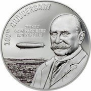 Cook Islands 20 Dollars Graf Zeppelin 100th Anniversary 2017 Proof 1838 - 1917 GRAF FERDINAND VON ZEPPELIN 100TH ANNIVERSARY coin reverse Cook Islands 20 Dollars Graf Zeppelin 100th Anniversary 2017 Proof 1838 - 1917 GRAF FERDINAND VON ZEPPELIN 100TH ANNIVERSARY coin reverse