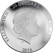 Cook Islands 20 Dollars Happy 90th Birthday 2016 Proof IRB ELIZABETH II COOK ISLANDS 2016 20 DOLLARS coin obverse Cook Islands 20 Dollars Happy 90th Birthday 2016 Proof IRB ELIZABETH II COOK ISLANDS 2016 20 DOLLARS coin obverse