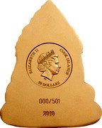 Cook Islands 20 Dollars Spiritual Art - Lord Ganesha 2019 IRB ELIZABETH II COOK ISLANDS 20 DOLLARS 000/501 2019 coin obverse Cook Islands 20 Dollars Spiritual Art - Lord Ganesha 2019 IRB ELIZABETH II COOK ISLANDS 20 DOLLARS 000/501 2019 coin obverse