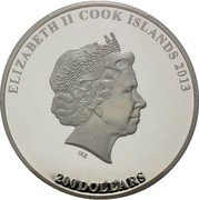 Cook Islands 200 Dollars (House of Romanov 400th Anniversary) IRB ELIZABETH II COOK ISLANDS 2013 200 DOLLARS coin obverse