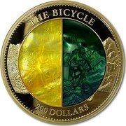 Cook Islands 200 Dollars (The Bicycle) THE BICYCLE 200TH ANNIVERSARY 200 DOLLARS coin reverse Cook Islands 200 Dollars (The Bicycle) THE BICYCLE 200TH ANNIVERSARY 200 DOLLARS coin reverse