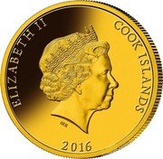 Cook Islands 200 Dollars (Year of the Monkey) IRB ELIZABETH II COOK ISLANDS 2016 coin obverse Cook Islands 200 Dollars (Year of the Monkey) IRB ELIZABETH II COOK ISLANDS 2016 coin obverse