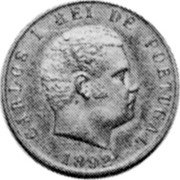 Portugal 200 Reis (Carlos I Pattern) KM# Pn190 CARLOS I REI DE PORTUGAL 1892 ALVES coin obverse Portugal 200 Reis (Carlos I Pattern) KM# Pn190 CARLOS I REI DE PORTUGAL 1892 ALVES coin obverse