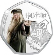 Cook Islands 25 Cents (Harry Potter - Albus Dumbledore) ALBUS DUMBLEDORE HARRY POTTER TM & © WBEI (S21) coin reverse