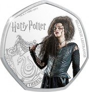 Cook Islands 25 Cents (Harry Potter - Bellatrix Lestrange) BELLATRIX LESTRANGE HARRY POTTER TM & © WBEI (S21) coin reverse