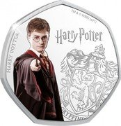Cook Islands 25 Cents (Harry Potter) HARRY POTTER TM & © WBEI (S21) coin reverse Cook Islands 25 Cents (Harry Potter) HARRY POTTER TM & © WBEI (S21) coin reverse