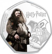 Cook Islands 25 Cents (Harry Potter - Rubeus Hagrid.) HARRY POTTER RUBEUS HAGRID TM & © WBEI (S21) coin reverse Cook Islands 25 Cents (Harry Potter - Rubeus Hagrid.) HARRY POTTER RUBEUS HAGRID TM & © WBEI (S21) coin reverse