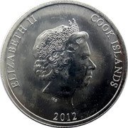 Cook Islands 25 Cents (HMS Bounty) COOK ISLANDS ELIZABETH II IRB coin obverse Cook Islands 25 Cents (HMS Bounty) COOK ISLANDS ELIZABETH II IRB coin obverse