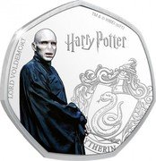 Cook Islands 25 Cents (Lord Voldemort) HARRY POTTER LORD VOLDEMORT TM & © WBEI (S21) coin reverse Cook Islands 25 Cents (Lord Voldemort) HARRY POTTER LORD VOLDEMORT TM & © WBEI (S21) coin reverse