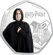 Cook Islands 25 Cents (Severus Snape. Harry Potter) HARRY POTTER SEVERUS SNAPE TM & © WBEI (S21) coin reverse Cook Islands 25 Cents (Severus Snape. Harry Potter) HARRY POTTER SEVERUS SNAPE TM & © WBEI (S21) coin reverse