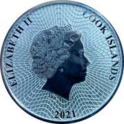Cook Islands 25 Cents (Silver Star) 2021 COOK ISLANDS ELIZABETH II coin obverse Cook Islands 25 Cents (Silver Star) 2021 COOK ISLANDS ELIZABETH II coin obverse